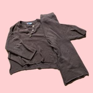 FREE PEOPLE Hailee Sweater Set Taupe Size Small GUC | Make an offer!